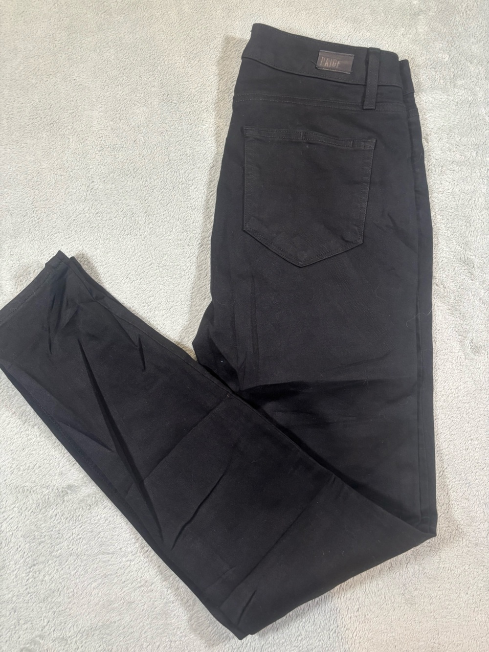 PAIGE Hoxton Ultra Skinny Black High Rise Jeans - Size 28